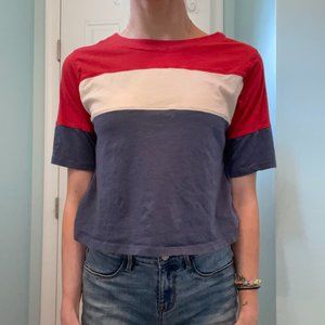 RVCA Striped Crop Tee